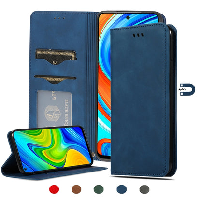 Retro Skin Feel Business Magnetic Horizontal Flip Leather Case, For Redmi K30 & Poco X2, For Redmi K30 Pro / Poco F2 Pro, For Redmi Note 9 / Redmi 10X 4G, For Redmi Note 9 Pro / Note 9S