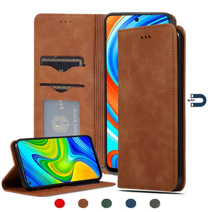 Retro Skin Feel Business Magnetic Horizontal Flip Leather Case, For Redmi K30 & Poco X2, For Redmi K30 Pro / Poco F2 Pro, For Redmi Note 9 / Redmi 10X 4G, For Redmi Note 9 Pro / Note 9S