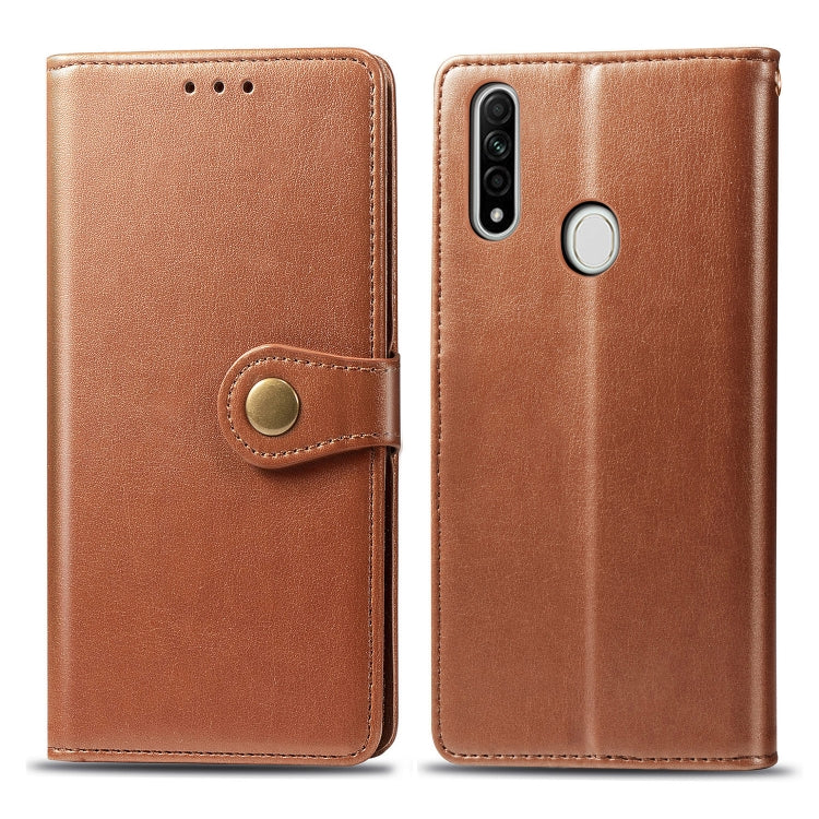 Solid Color Leather Buckle Phone Case with Lanyard & Photo Frame & Card Slot & Wallet & Stand Function, For OPPO A8, For OPPO Find X2 Pro, For OPPO Reno3 A