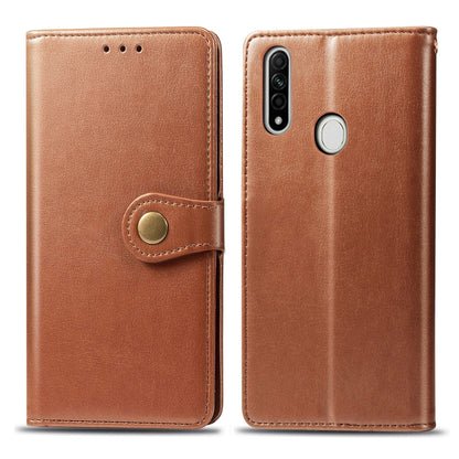 Solid Color Leather Buckle Phone Case with Lanyard & Photo Frame & Card Slot & Wallet & Stand Function, For OPPO A8, For OPPO Find X2 Pro, For OPPO Reno3 A