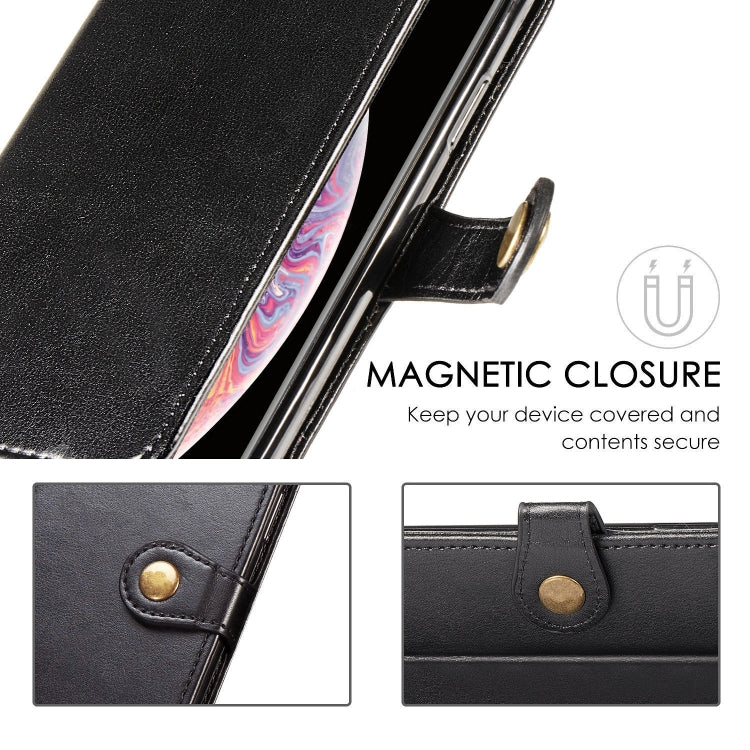 Solid Color Leather Buckle Phone Case with Lanyard & Photo Frame & Card Slot & Wallet & Stand Function, For OPPO A8, For OPPO Find X2 Pro, For OPPO Reno3 A