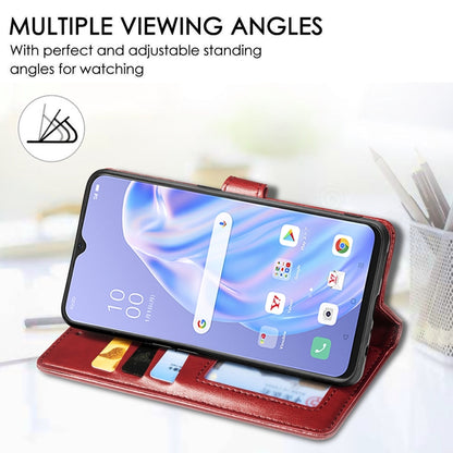 Solid Color Leather Buckle Phone Case with Lanyard & Photo Frame & Card Slot & Wallet & Stand Function, For OPPO A8, For OPPO Find X2 Pro, For OPPO Reno3 A