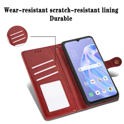 Solid Color Leather Buckle Phone Case with Lanyard & Photo Frame & Card Slot & Wallet & Stand Function, For OPPO A8, For OPPO Find X2 Pro, For OPPO Reno3 A