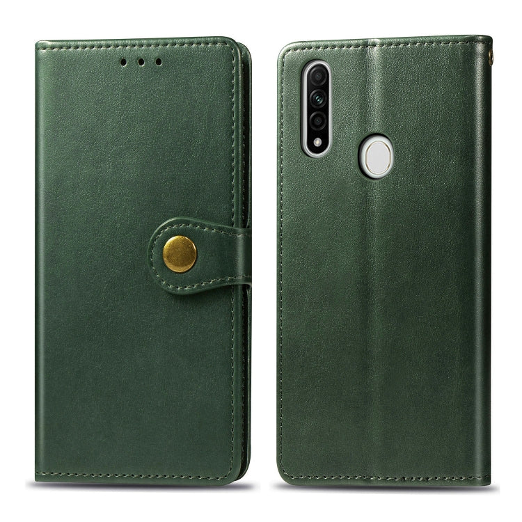 Solid Color Leather Buckle Phone Case with Lanyard & Photo Frame & Card Slot & Wallet & Stand Function, For OPPO A8, For OPPO Find X2 Pro, For OPPO Reno3 A