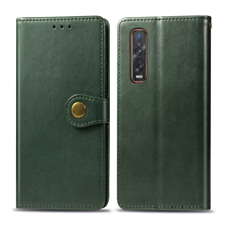 Solid Color Leather Buckle Phone Case with Lanyard & Photo Frame & Card Slot & Wallet & Stand Function, For OPPO A8, For OPPO Find X2 Pro, For OPPO Reno3 A