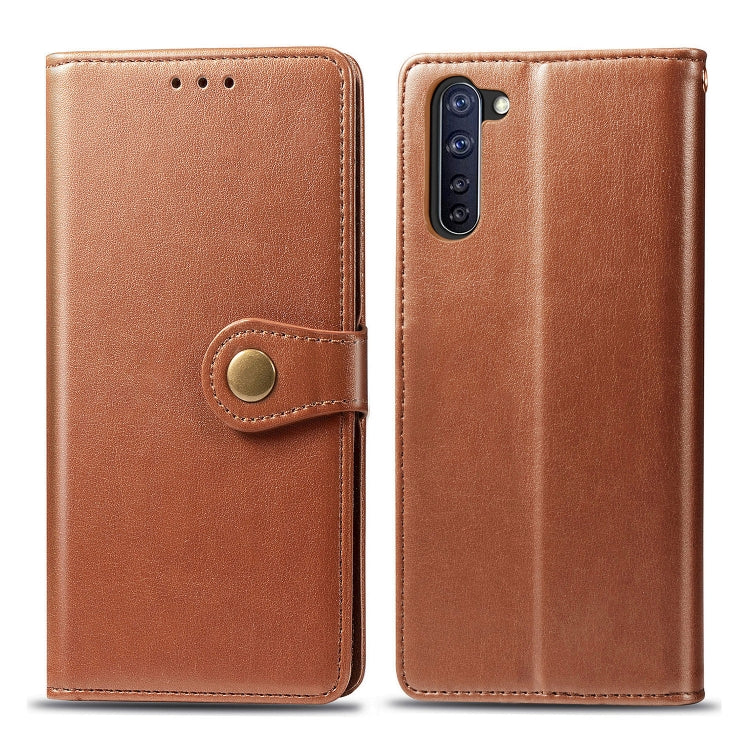 Solid Color Leather Buckle Phone Case with Lanyard & Photo Frame & Card Slot & Wallet & Stand Function, For OPPO A8, For OPPO Find X2 Pro, For OPPO Reno3 A