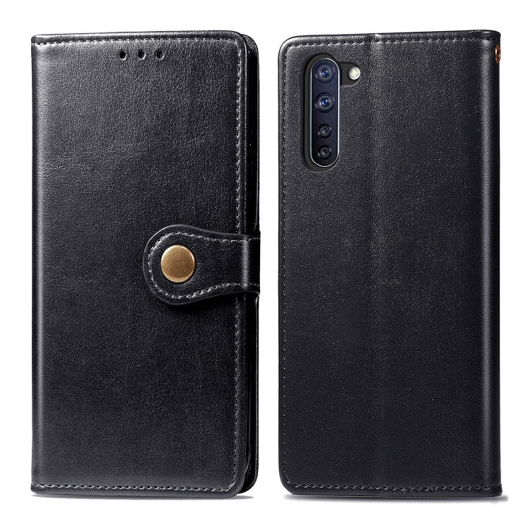 Solid Color Leather Buckle Phone Case with Lanyard & Photo Frame & Card Slot & Wallet & Stand Function, For OPPO A8, For OPPO Find X2 Pro, For OPPO Reno3 A