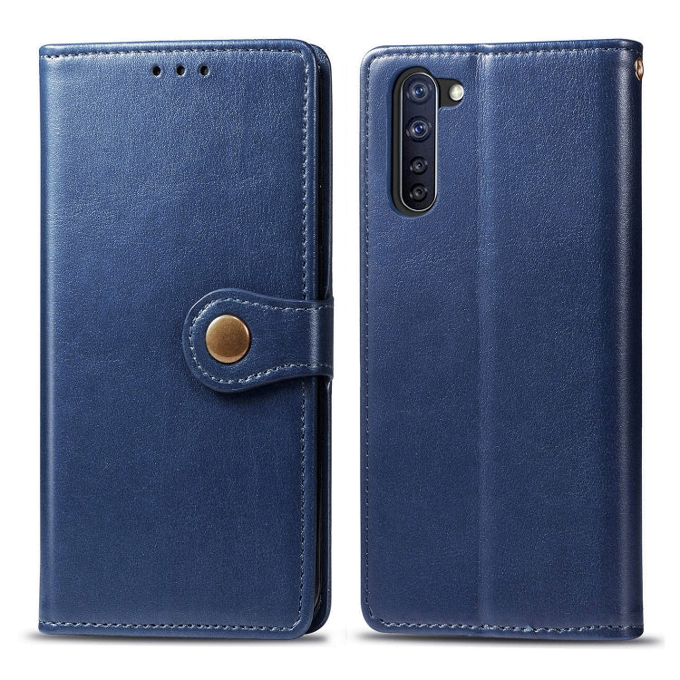 Solid Color Leather Buckle Phone Case with Lanyard & Photo Frame & Card Slot & Wallet & Stand Function, For OPPO A8, For OPPO Find X2 Pro, For OPPO Reno3 A