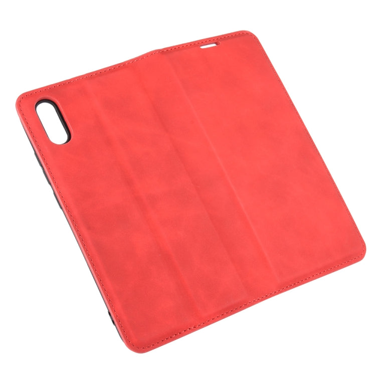 For Xiaomi Redmi 9A Retro-skin Business Magnetic Suction Leather Case with Holder & Card Slots & Wallet, For Redmi 9A