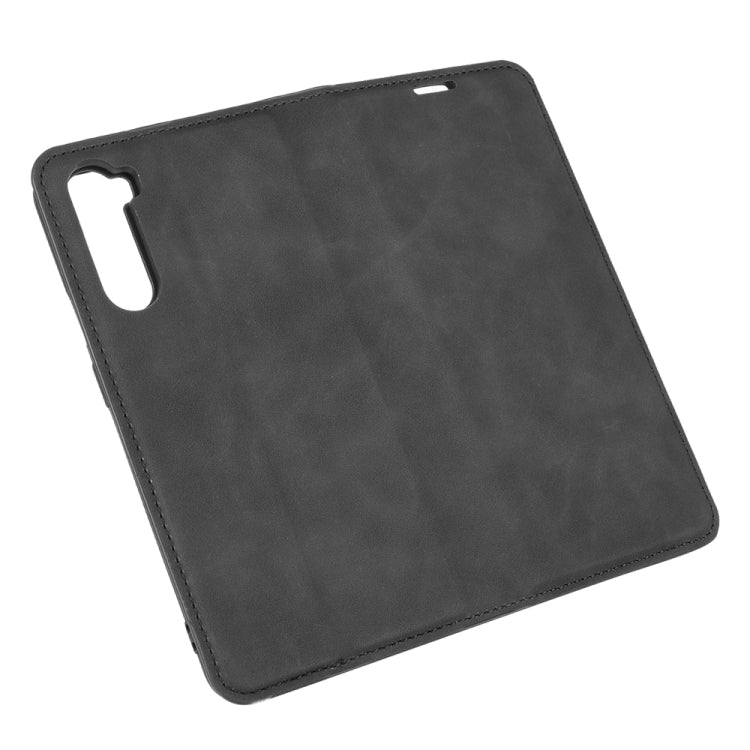 For OnePlus Nord Retro-skin Business Magnetic Suction Leather Case with Holder & Card Slots & Wallet, For OnePlus Nord