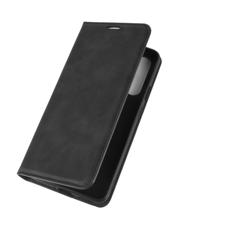 For OnePlus Nord Retro-skin Business Magnetic Suction Leather Case with Holder & Card Slots & Wallet, For OnePlus Nord