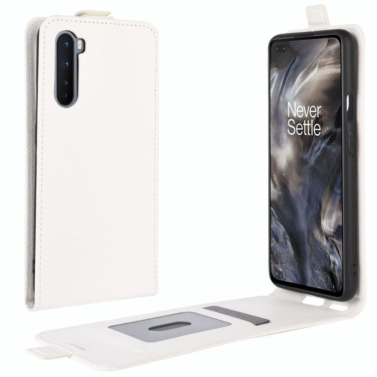 For OnePlus Nord  R64 Texture Single Vertical Flip Leather Protective Case with Card Slots & Photo Frame, For OnePlus Nord