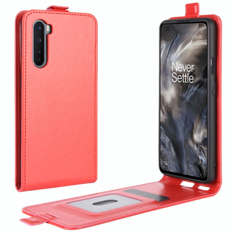 For OnePlus Nord  R64 Texture Single Vertical Flip Leather Protective Case with Card Slots & Photo Frame, For OnePlus Nord