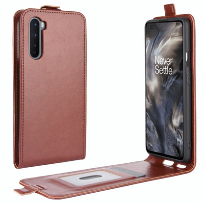 For OnePlus Nord  R64 Texture Single Vertical Flip Leather Protective Case with Card Slots & Photo Frame, For OnePlus Nord