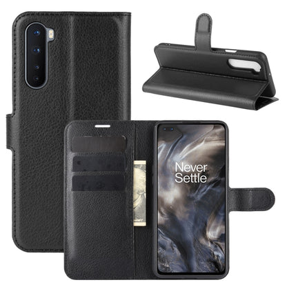For OnePlus Nord Litchi Texture Horizontal Flip Protective Case with Holder & Card Slots & Wallet, For OnePlus Nord