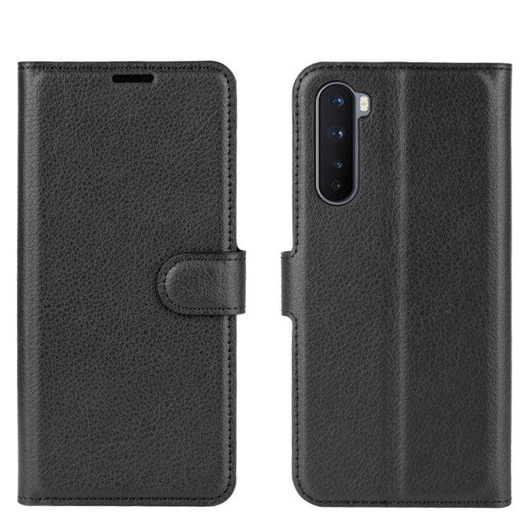 For OnePlus Nord Litchi Texture Horizontal Flip Protective Case with Holder & Card Slots & Wallet, For OnePlus Nord