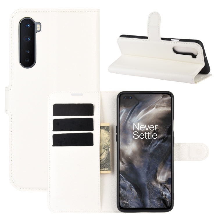 For OnePlus Nord Litchi Texture Horizontal Flip Protective Case with Holder & Card Slots & Wallet, For OnePlus Nord