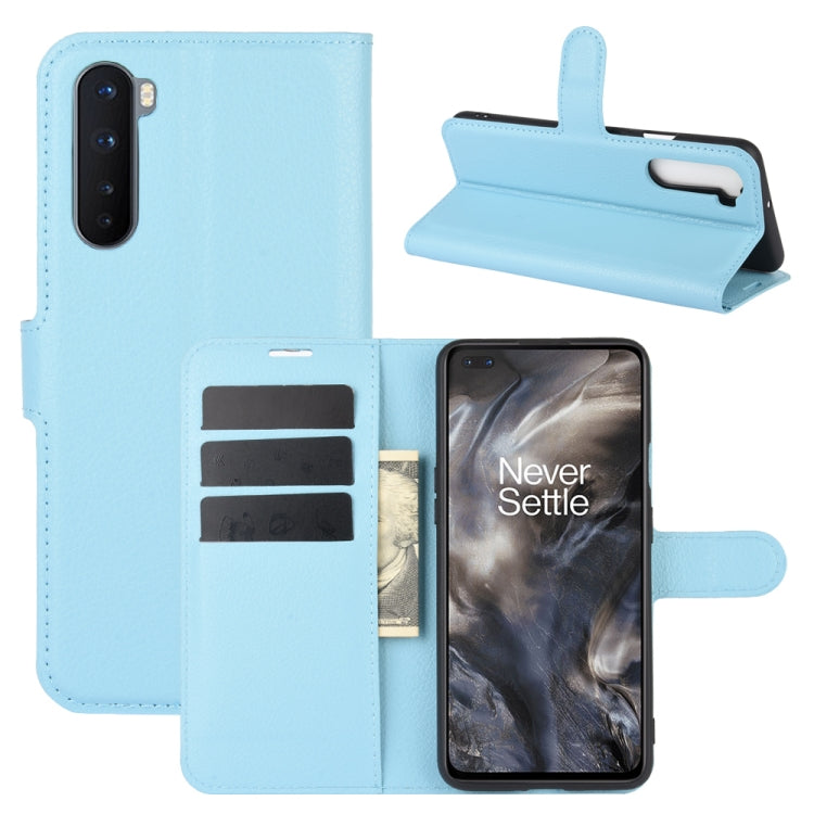 For OnePlus Nord Litchi Texture Horizontal Flip Protective Case with Holder & Card Slots & Wallet, For OnePlus Nord