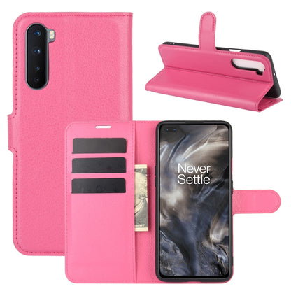For OnePlus Nord Litchi Texture Horizontal Flip Protective Case with Holder & Card Slots & Wallet, For OnePlus Nord