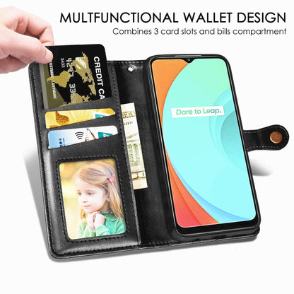 Retro Solid Color Leather Buckle Phone Case, For OPPO Reno 2F/Reno 2Z, For OPPO Reno4 5G, For OPPO Realme C11