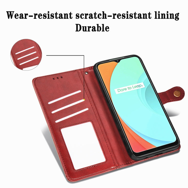 Retro Solid Color Leather Buckle Phone Case, For OPPO Reno 2F/Reno 2Z, For OPPO Reno4 5G, For OPPO Realme C11