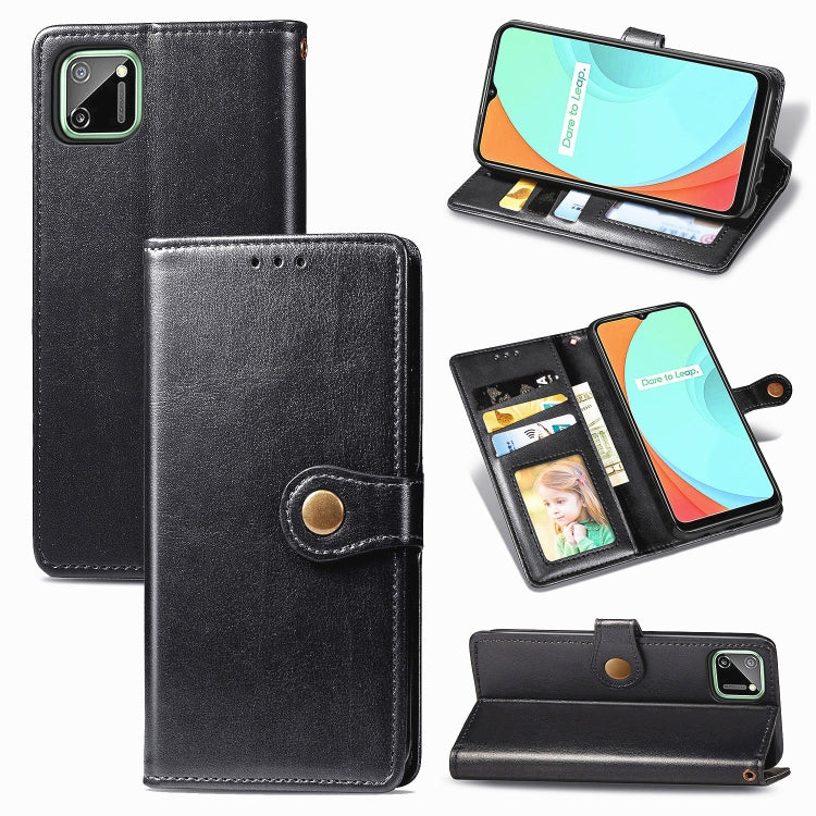 Retro Solid Color Leather Buckle Phone Case, For OPPO Reno 2F/Reno 2Z, For OPPO Reno4 5G, For OPPO Realme C11