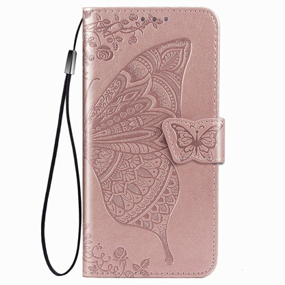Butterfly Love Flower Embossed Horizontal Flip Leather Case with Holder & Card Slots & Wallet & Lanyard, For Samsung Galaxy M31s