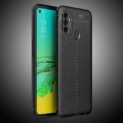 Litchi Texture TPU Shockproof Case, For OPPO A53 (2020)