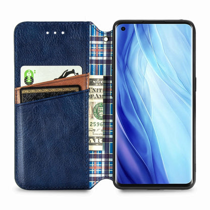 Cubic Grid Pressed Horizontal Flip Magnetic PU Leather Case with Holder & Card Slots & Wallet, For OPPO Reno4 Pro 4G, For OPPO A53 2020