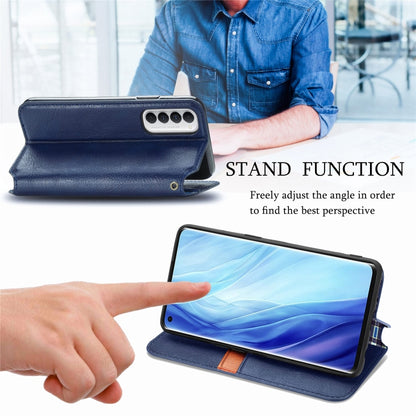 Cubic Grid Pressed Horizontal Flip Magnetic PU Leather Case with Holder & Card Slots & Wallet, For OPPO Reno4 Pro 4G, For OPPO A53 2020