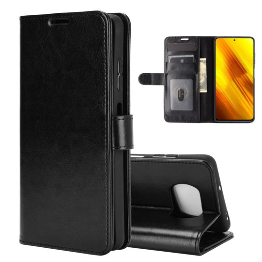 For Xiaomi Poco X3  R64 Texture Single Horizontal Flip Protective Case with Holder & Card Slots & Wallet& Photo Frame, For Xiaomi Poco X3