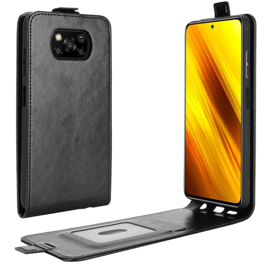 For Xiaomi Poco X3/X3 NFC R64 Texture Single Vertical Flip Leather Protective Case with Card Slots & Photo Frame, For Xiaomi Poco X3