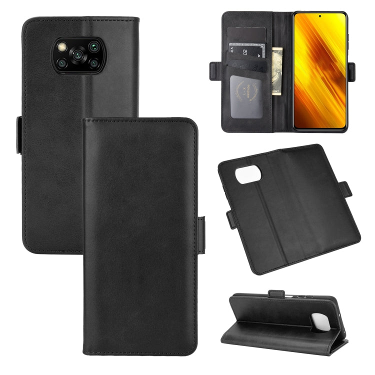 For Xiaomi Poco X3/X3 NFC  Dual-side Magnetic Buckle Horizontal Flip Leather Case with Holder & Card Slots & Wallet, For Xiaomi Poco X3