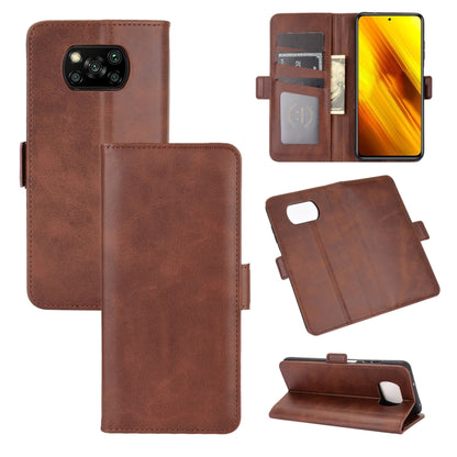 For Xiaomi Poco X3/X3 NFC  Dual-side Magnetic Buckle Horizontal Flip Leather Case with Holder & Card Slots & Wallet, For Xiaomi Poco X3