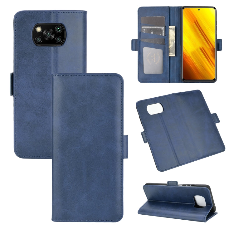 For Xiaomi Poco X3/X3 NFC  Dual-side Magnetic Buckle Horizontal Flip Leather Case with Holder & Card Slots & Wallet, For Xiaomi Poco X3