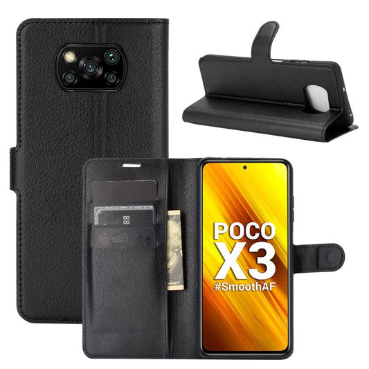 For Xiaomi Poco X3/X3 NFC Litchi Texture Horizontal Flip Protective Case with Holder & Card Slots & Wallet, For Xiaomi Poco X3