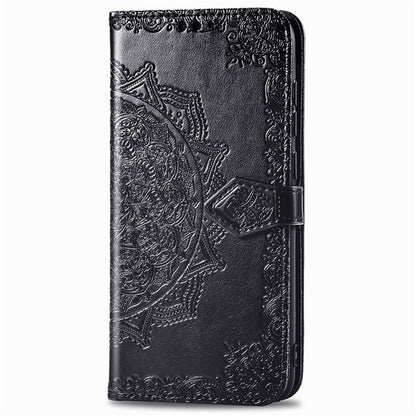 Embossed Mandala Pattern TPU + PU Horizontal Flip Leather Case with Holder & Three Card Slots & Wallet, For OPPO Realme X7, For OPPO Realme X7 Pro, For OPPO  A72 5G