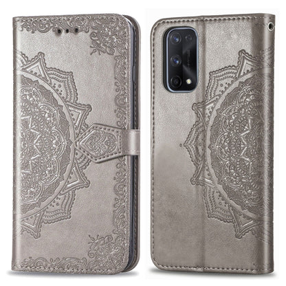 Embossed Mandala Pattern TPU + PU Horizontal Flip Leather Case with Holder & Three Card Slots & Wallet, For OPPO Realme X7, For OPPO Realme X7 Pro, For OPPO  A72 5G