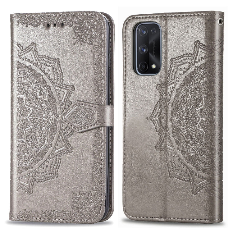 Embossed Mandala Pattern TPU + PU Horizontal Flip Leather Case with Holder & Three Card Slots & Wallet, For OPPO Realme X7, For OPPO Realme X7 Pro, For OPPO  A72 5G