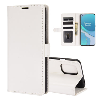 For OnePlus 8T R64 Texture Single Horizontal Flip Protective Case with Holder & Card Slots & Wallet& Photo Frame, For OnePlus 8T