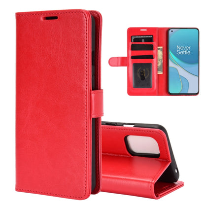 For OnePlus 8T R64 Texture Single Horizontal Flip Protective Case with Holder & Card Slots & Wallet& Photo Frame, For OnePlus 8T