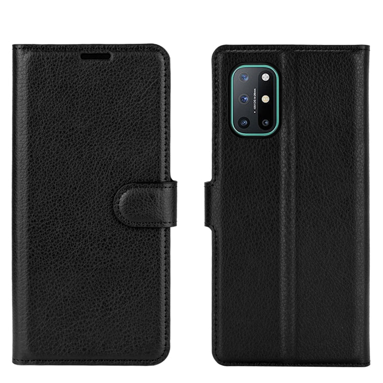For OnePlus 8T Litchi Texture Horizontal Flip Protective Case with Holder & Card Slots & Wallet, For OnePlus 8T