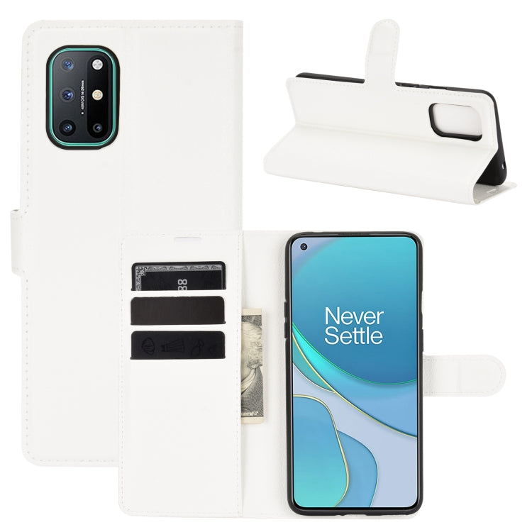 For OnePlus 8T Litchi Texture Horizontal Flip Protective Case with Holder & Card Slots & Wallet, For OnePlus 8T