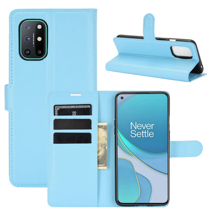 For OnePlus 8T Litchi Texture Horizontal Flip Protective Case with Holder & Card Slots & Wallet, For OnePlus 8T