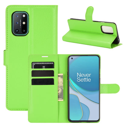 For OnePlus 8T Litchi Texture Horizontal Flip Protective Case with Holder & Card Slots & Wallet, For OnePlus 8T