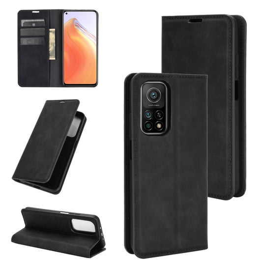 For Xiaomi Mi 10T / 10T Pro Retro-skin Business Magnetic Suction Leather Case with Holder & Card Slots & Wallet, For Xiaomi Mi 10T / 10T Pro, For Xiaomi Mi 10T