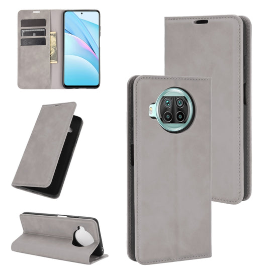 For Xiaomi Mi 10T Lite Retro-skin Business Magnetic Suction Leather Case with Holder & Card Slots & Wallet, For Xiaomi Mi 10T Lite