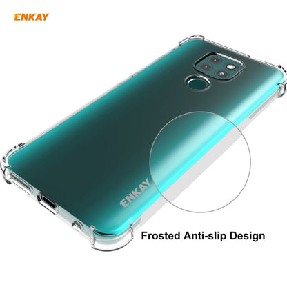 Hat-Prince ENKAY Clear TPU Shockproof Case Soft Anti-slip Cover + 0.26mm 9H 2.5D Full Glue Full Coverage Tempered Glass Protector Film, For Motorola Moto G9 / G9 Play, For Xiaomi Redmi 9A, For Xiaomi Redmi 9C, For Samsung Galaxy M51                    ...
