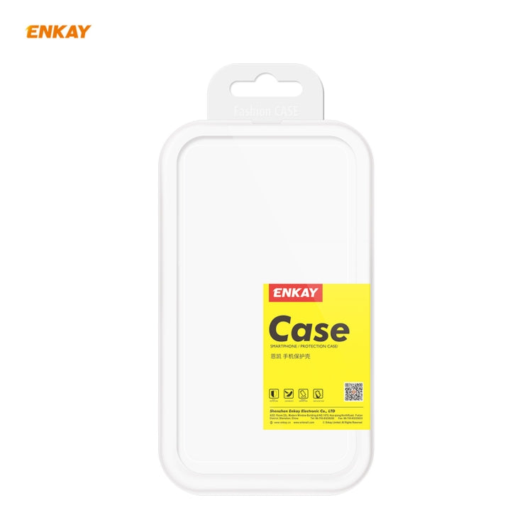 Hat-Prince ENKAY Clear TPU Shockproof Case Soft Anti-slip Cover + 0.26mm 9H 2.5D Full Glue Full Coverage Tempered Glass Protector Film, For Motorola Moto G9 / G9 Play, For Xiaomi Redmi 9A, For Xiaomi Redmi 9C, For Samsung Galaxy M51                    ...
