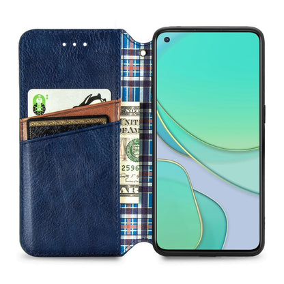 Cubic Grid Pressed Horizontal Flip Magnetic PU Leather Case with Holder & Card Slots & Wallet, For OnePlus 8T, For Xiaomi Mi 10T / Redmi K30S, For Samsung Galaxy A21 (JP Version), For Nokia 2.4